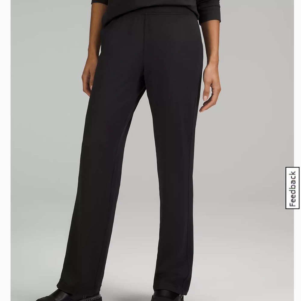 NWT Lululemon ready to rulu straight leg high rise pant size 2 black